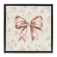 thumbnail image 1 of Stupell Industries Sweetest Bow on Dots Black Framed Floater Canvas Wall Art, design by Kristen Dalpiaz, 18 x 18, 1 of 9