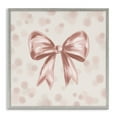 thumbnail image 1 of Stupell Industries Sweetest Bow on Dots Gray Framed Giclee Art, design by Kristen Dalpiaz, 24 x 24, 1 of 8