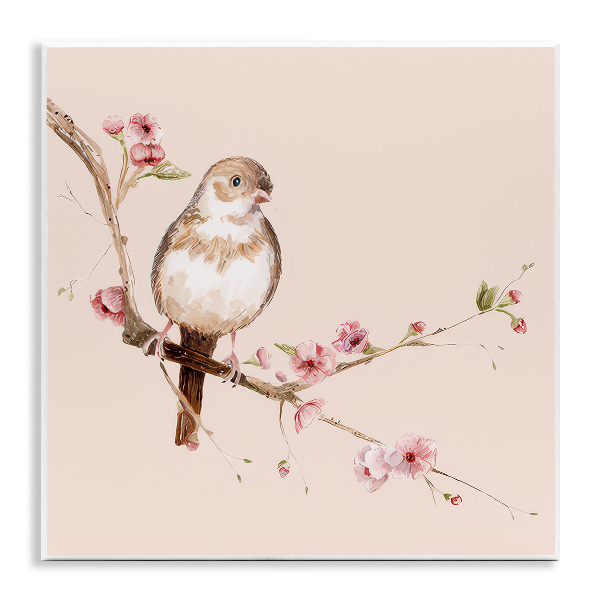 Sweetest Brown Bird Wall Plaque Art, design by Lisa Wehmeyer
