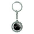 thumbnail image 1 of Sweetest Grandmother on Black Spinning Circle Metal Keychain, 1 of 1