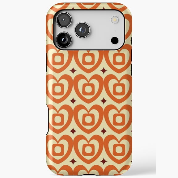 Sweetheart Gems Geo Orange Yellow iPhone Case 17 16 15 14 13 12 11 Pro Max