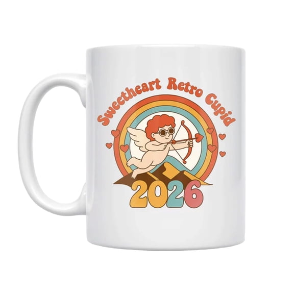 Sweetheart Retro Ceramic Mug With Vintage Style Graphic And Durable Handle For Everyday Use