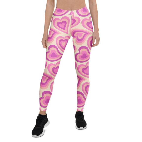 Sweetheart Swirls Leggings Size: XS for Women | FIERCEPULSE