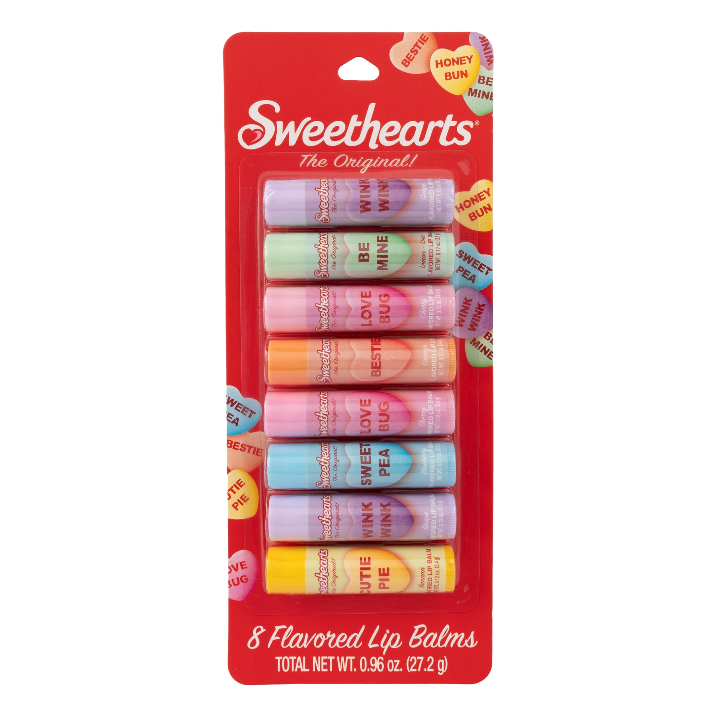 Sweethearts 8 Pack Lip Balm