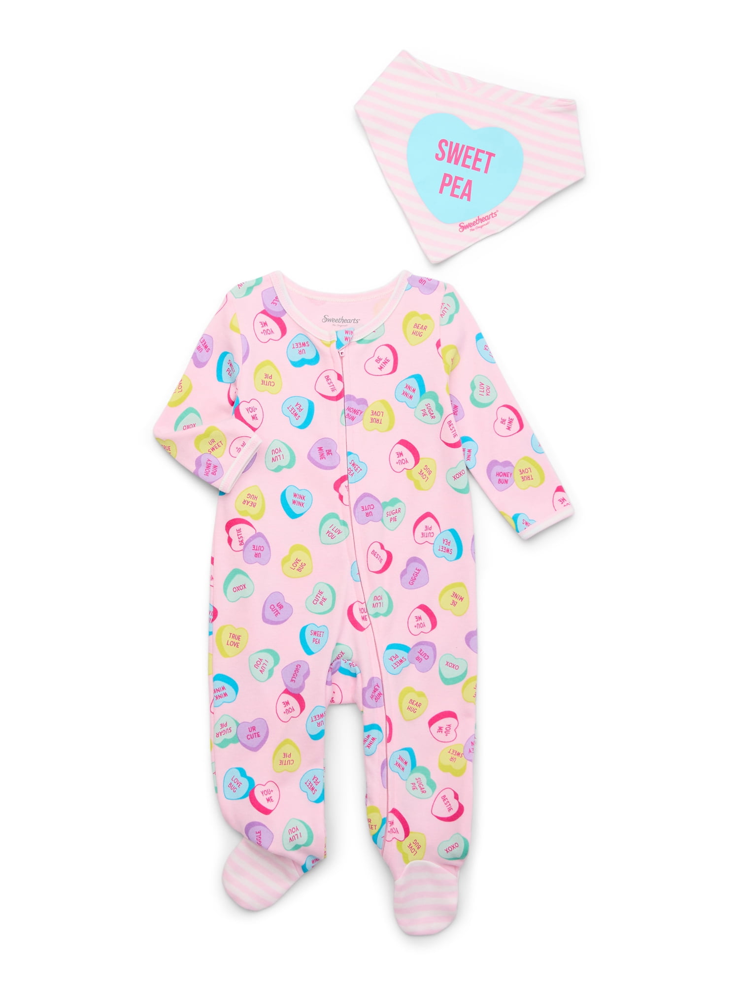 Sweethearts Baby Valentine's Day Layette Gift Set, 2-Piece, Sizes Newborn-6/9 Months