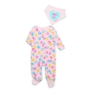 LICENSE Winnie the Pooh Baby Valentine's Day Layette Gift Set, 2-Piece, Sizes Newborn-6/9 Months