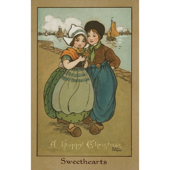 Sweethearts By Florence Hardy Poster Print By Mary Evanspeter & Dawn Cope Collection (18 X 24)