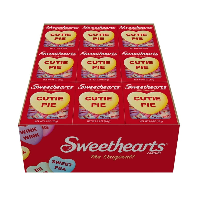 Sweethearts Candies, 36 Count 0.9 oz Boxes, Gluten-Free Snacks for