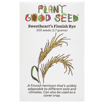 Plant Good Seed Sweethearts Finnish Winter Rye Seeds Heirloom Scandinavian Grain Seed Packet Annual