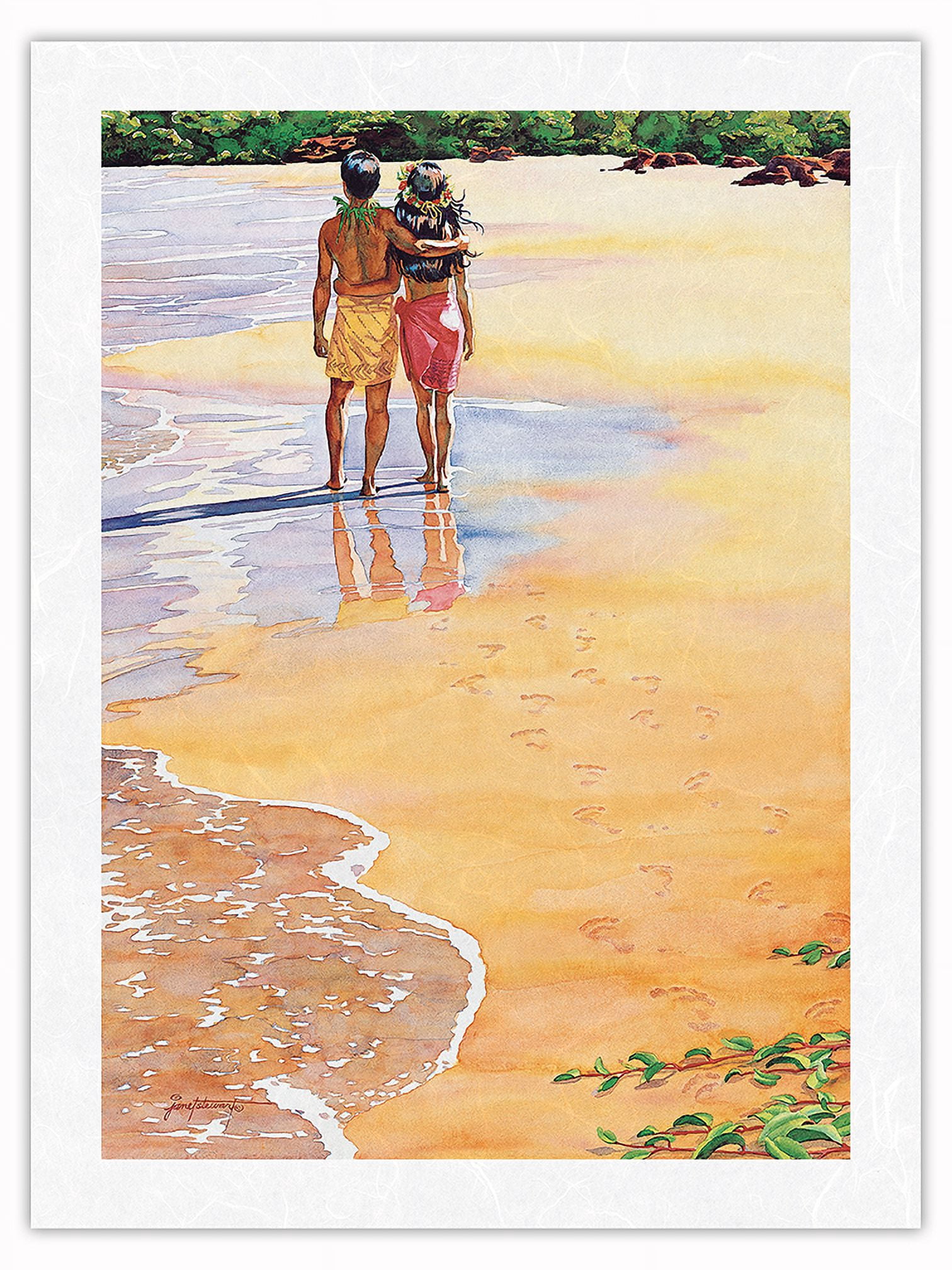 Sweethearts (Kekahi Mau Ipo) Hawaiian Couple From an Original