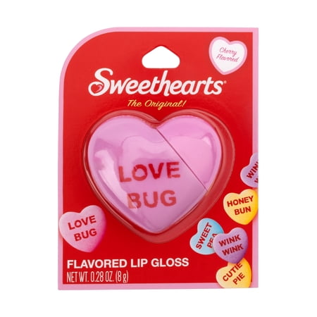 Sweethearts Lip Gloss, Pink, Love Bug, Cherry Flavored, 8g