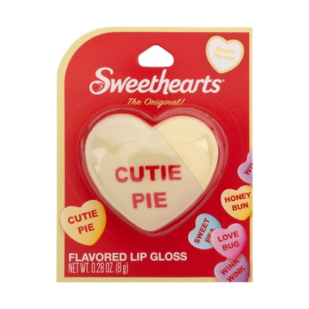 Sweethearts Lip Gloss, Yellow, Lemon Flavored, 8g