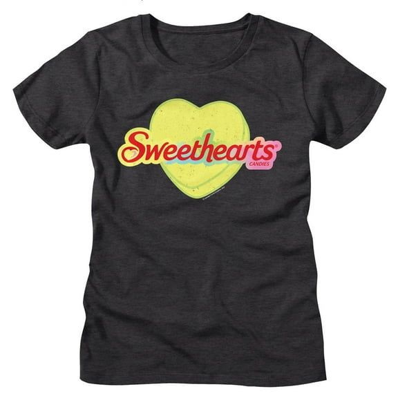 Sweethearts Logo and Heart Dark Gray Heather Women's T-Shirt