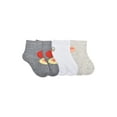thumbnail image 1 of Sweethearts Unisex Toddler Ankle Valentines Socks, 3-pack, Sizes 12M-5T, 1 of 5