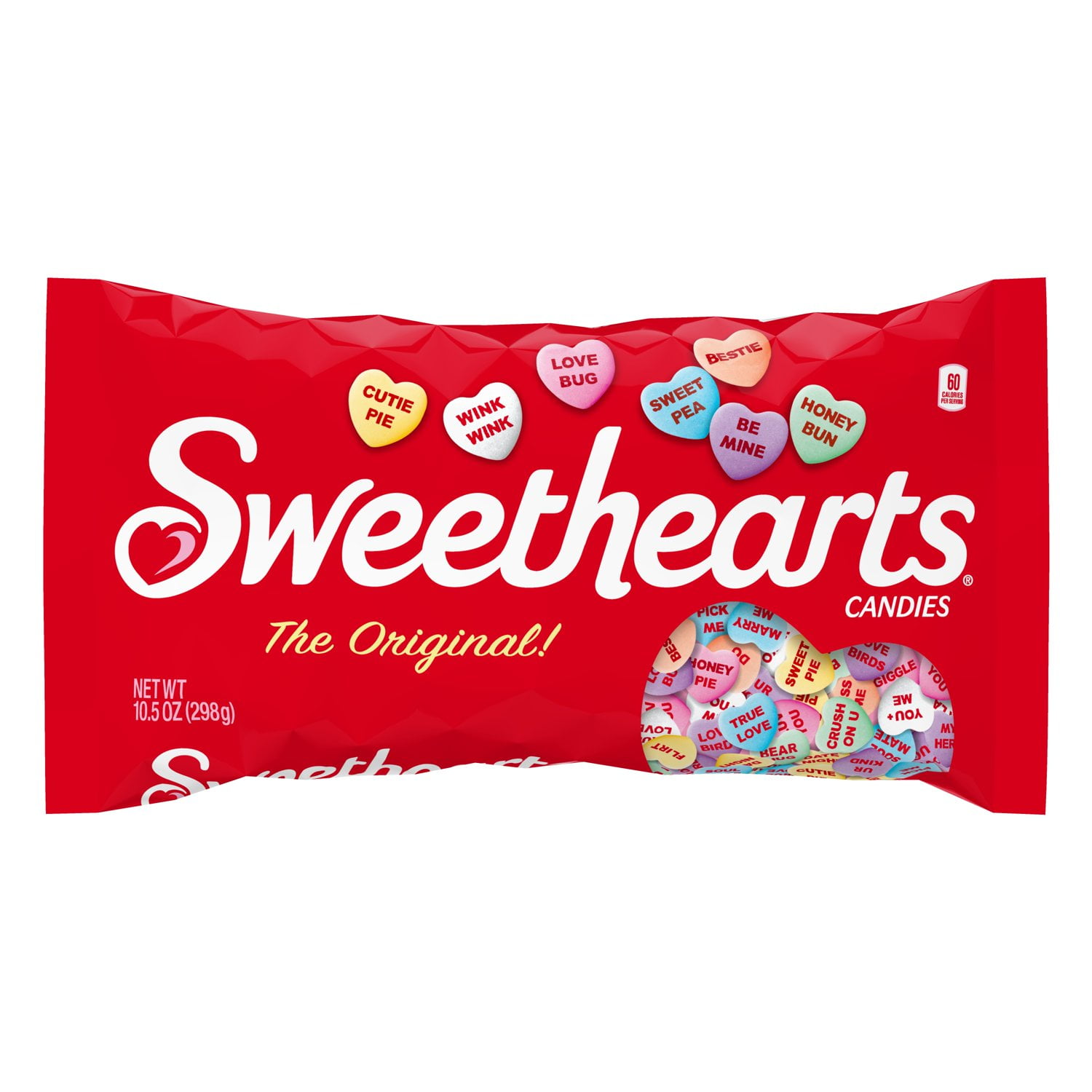 Sweethearts Valentine's Day Candy Conversation Hearts, Assorted Fruit Flavors, 10.5 oz Bag
