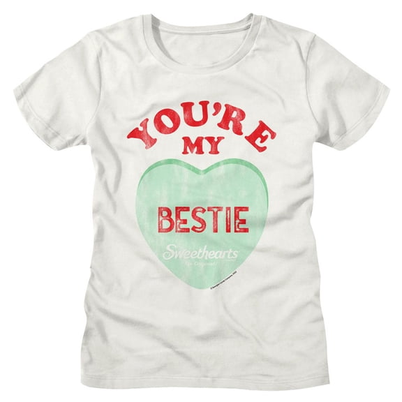 Sweethearts You're My Bestie Vintage White Women's T-Shirt
