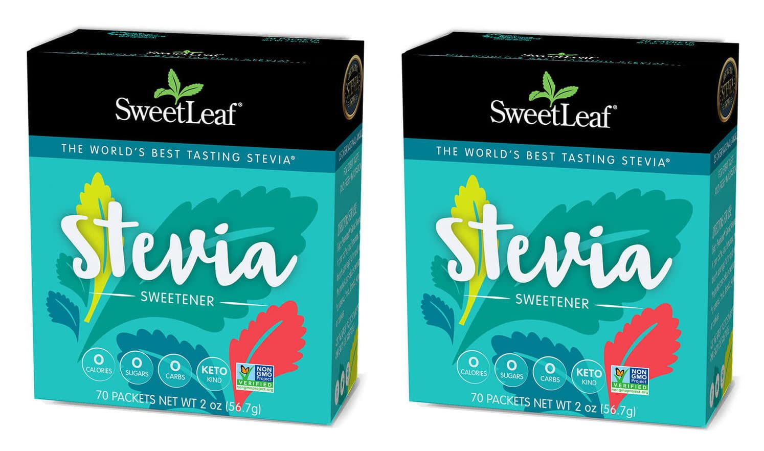 Sweetleaf Stevia Packets Zero Calorie Natural Stevia Powder, No