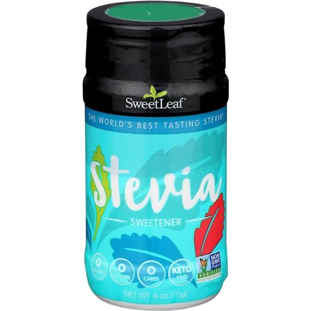 Sweetleaf Stevia Powder Shaker Jar Zero Calorie Stevia Sweetener, No