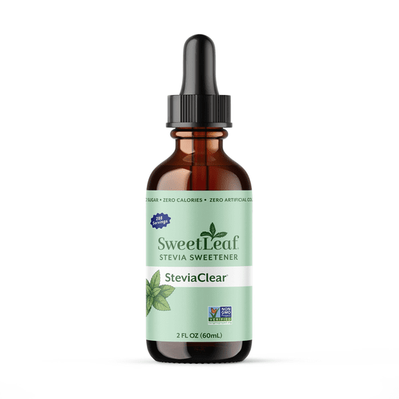 SweetLeaf Liquid Stevia Sweetener SteviaClear, 2 fl oz