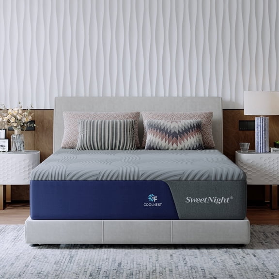 Sweetnight 13 inch King Size Mattress Cooling Gel Memory Foam Mattresses in a Box,CertiPUR-US Certified,Medium