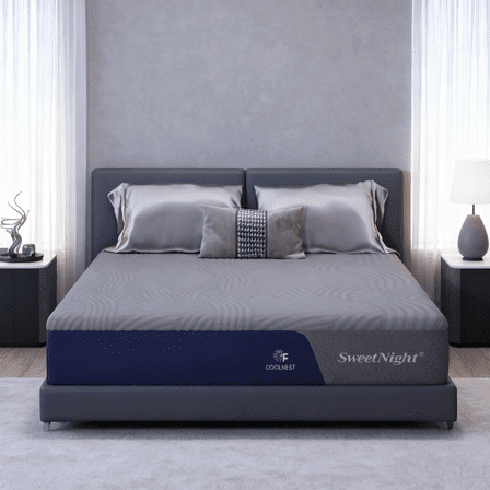 Sweetnight CoolNest Memory Foam Queen Size Mattress 12 inch Cooling Mattresses in a Box,Scientific Support,Medium Soft