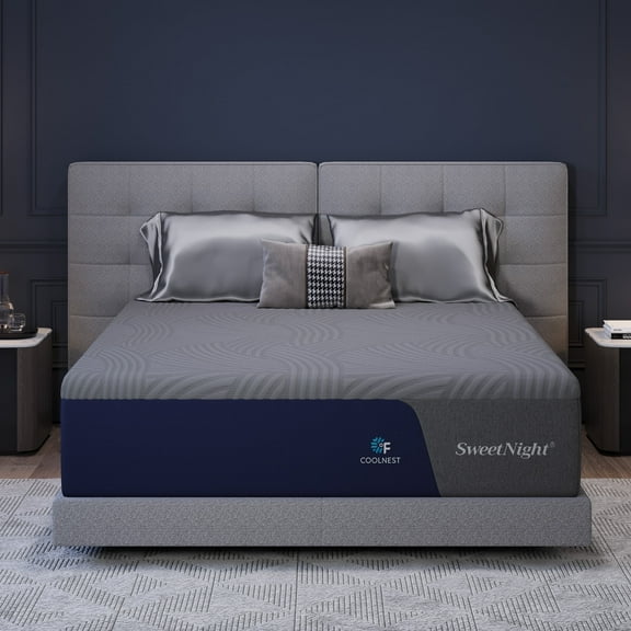 Sweetnight CoolNest 16 inch King Medium Gel Memory Foam Mattress,Adult
