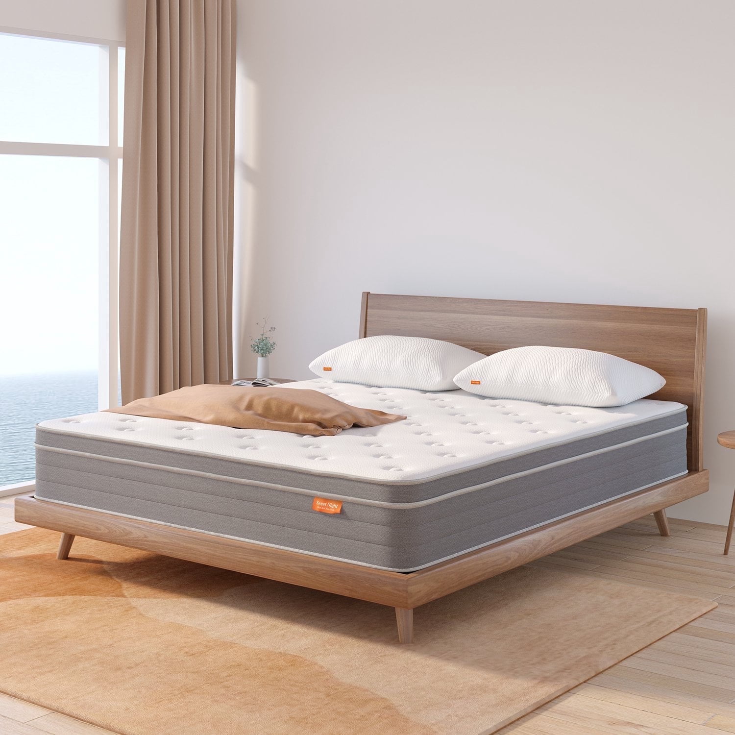 Sweetnight Island 12" King Medium Adult Memory Foam Hybrid Mattress