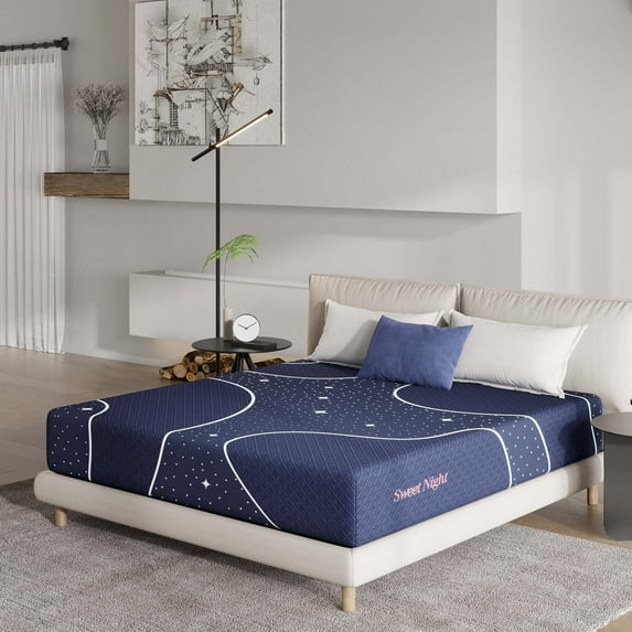 Sweetnight Starry Night 12'' CertiPUR-US Certified Adult Pocket Spring Hybrid Mattress Full Size