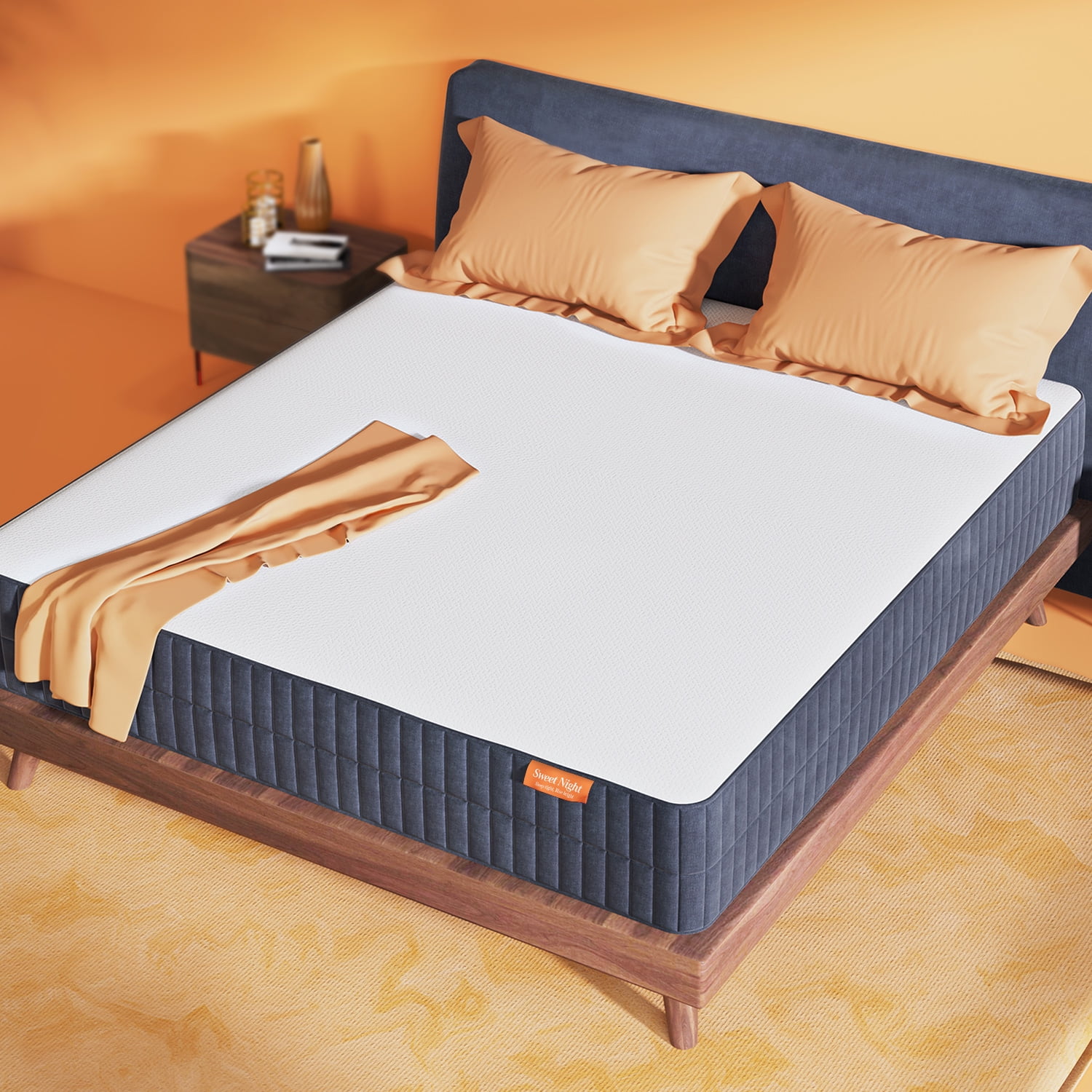 Sweetnight Sunkiss 10 inch Gel Memory Foam Mattress Flippable, King