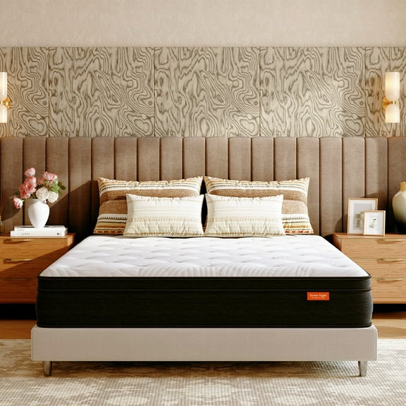Sweetnight Twilighty 10" Cooling Gel Memory Foam Medium Firm Supportive Hybrid Mattress, Motion Isolation & CertiPUR-US Certified, Adult, Queen Size