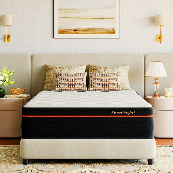 Sweetnight Twilighty 14" Cooling Gel Memory Foam Medium Firm Supportive Hybrid Mattress, Motion Isolation & CertiPUR-US Certified, Adult, Full Size