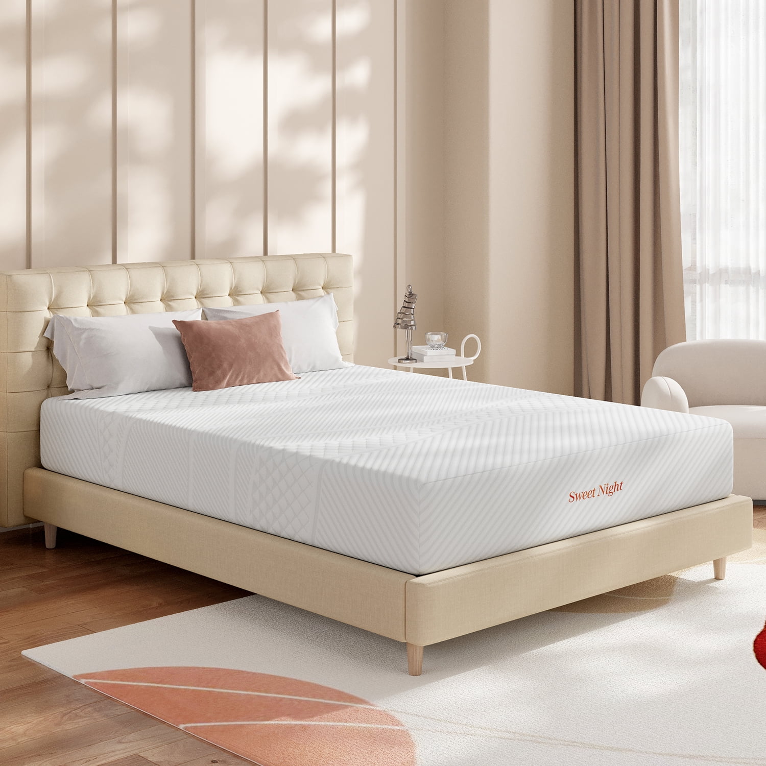 Sweetnight Twin Mattress 8'' Gel Memory Foam Mattress in a Box, Twin