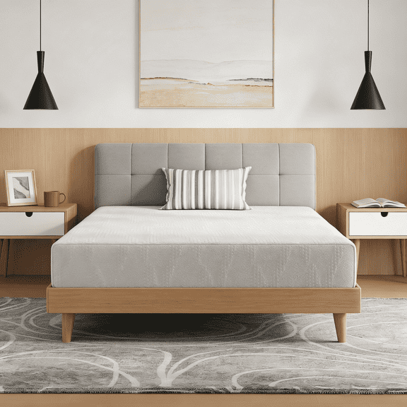 Avenco Victoria 10" Medium Gel Memory Foam Cooling Motion Isolation Mattress, Queen Size