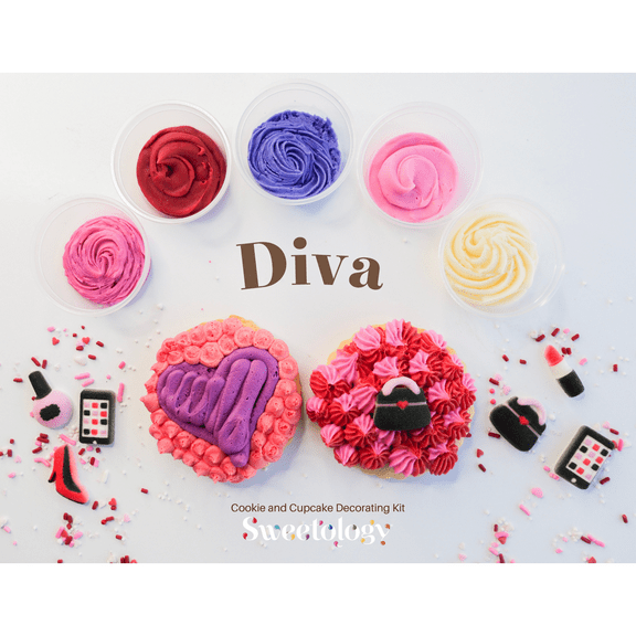 Sweetology Diva Girl Fun Cupcake and Cookie Decorating Kit
