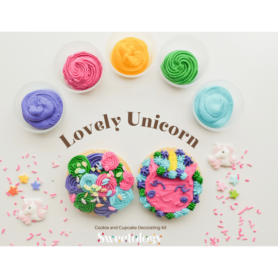 Sweetology Lovely Unicorn Cupcake and Cookie Decorating Kit