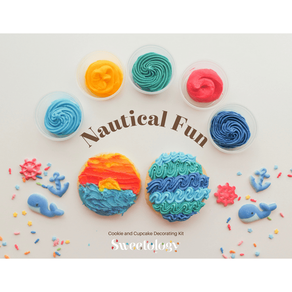 Sweetology Nautical Cupcake and Cookie Decorating Kit