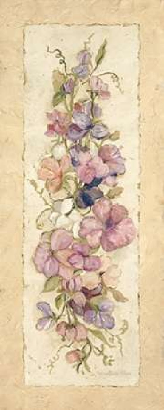 Sweetpeas for Annabelle I Canvas Art - Charlene Olson (10 x 20)