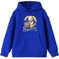 thumbnail image 1 of Sweets Bunny WIth Candy Basket   Boy's Royal Blue Long Sleeve Hoodie-Small, 1 of 3