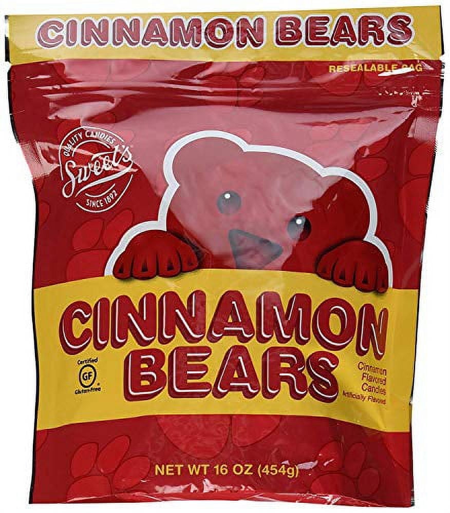 Sweets Cinnamon Bears Candy, 16oz Resealable Bags (Pack of 2)