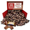 thumbnail image 1 of Sweets Heath Toffe Bar STF9&nbsp;Miniatures - 1.5 Pounds approx 90 mini Candy Bars - Smooth and Crunchy Bites - Individually Wrapped Candy Pieces - Mini Candy Bars Chocolate Toffe, 1 of 3