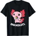 thumbnail image 1 of Sweets Lollipop Snaxolotl Kawaii Axolotl Softstyle Unisex T-Shirt for Men Women Kids Toddler,Black Color,Size YS, 1 of 5