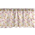 thumbnail image 1 of Ambesonne Sweets Valance Pack of 2, Ice Cream Cones Stars Desert, 54"X12", Pink Dark Yellow, 1 of 3
