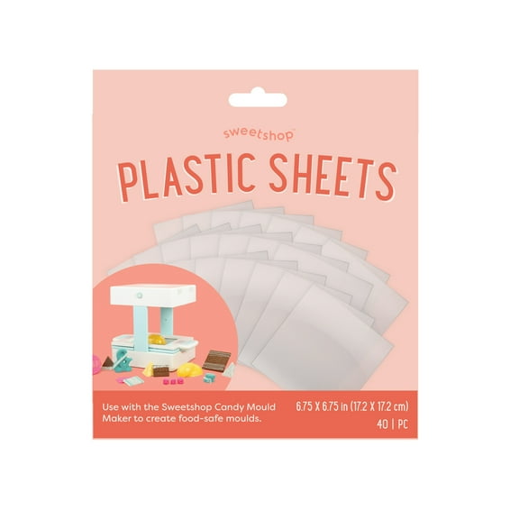 Sweetshop Candy Mould Maker Plastic Sheets 40/Pkg-