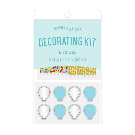 Sweetshop Decorating Kit-Birthday, 10 Pieces
