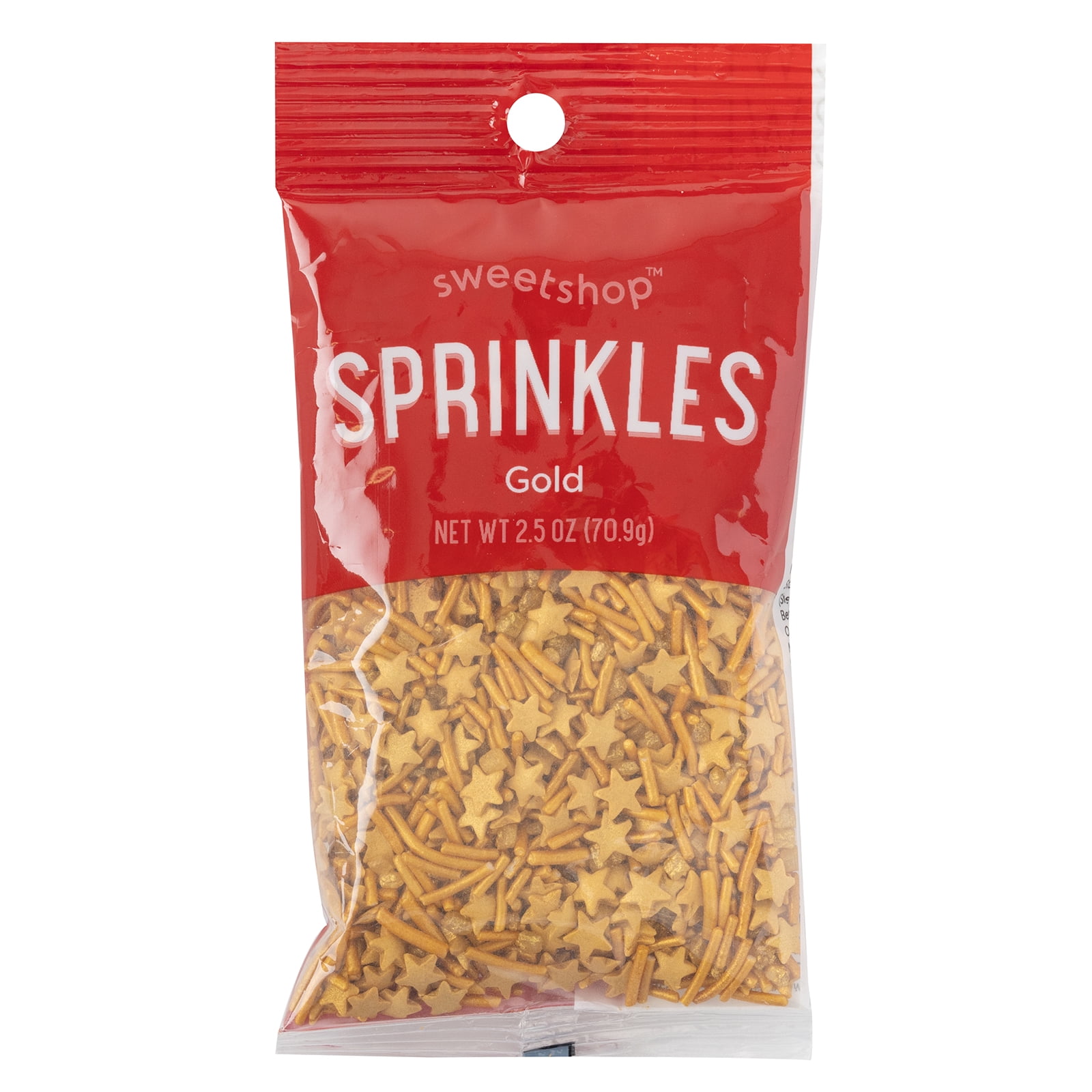 Sweetshop Sprinkles Mix, Gold, 0.85 oz