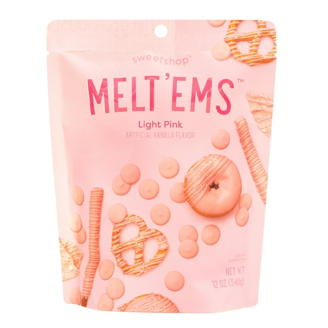 Melt'ems Light Pink Melting Candy, 12oz