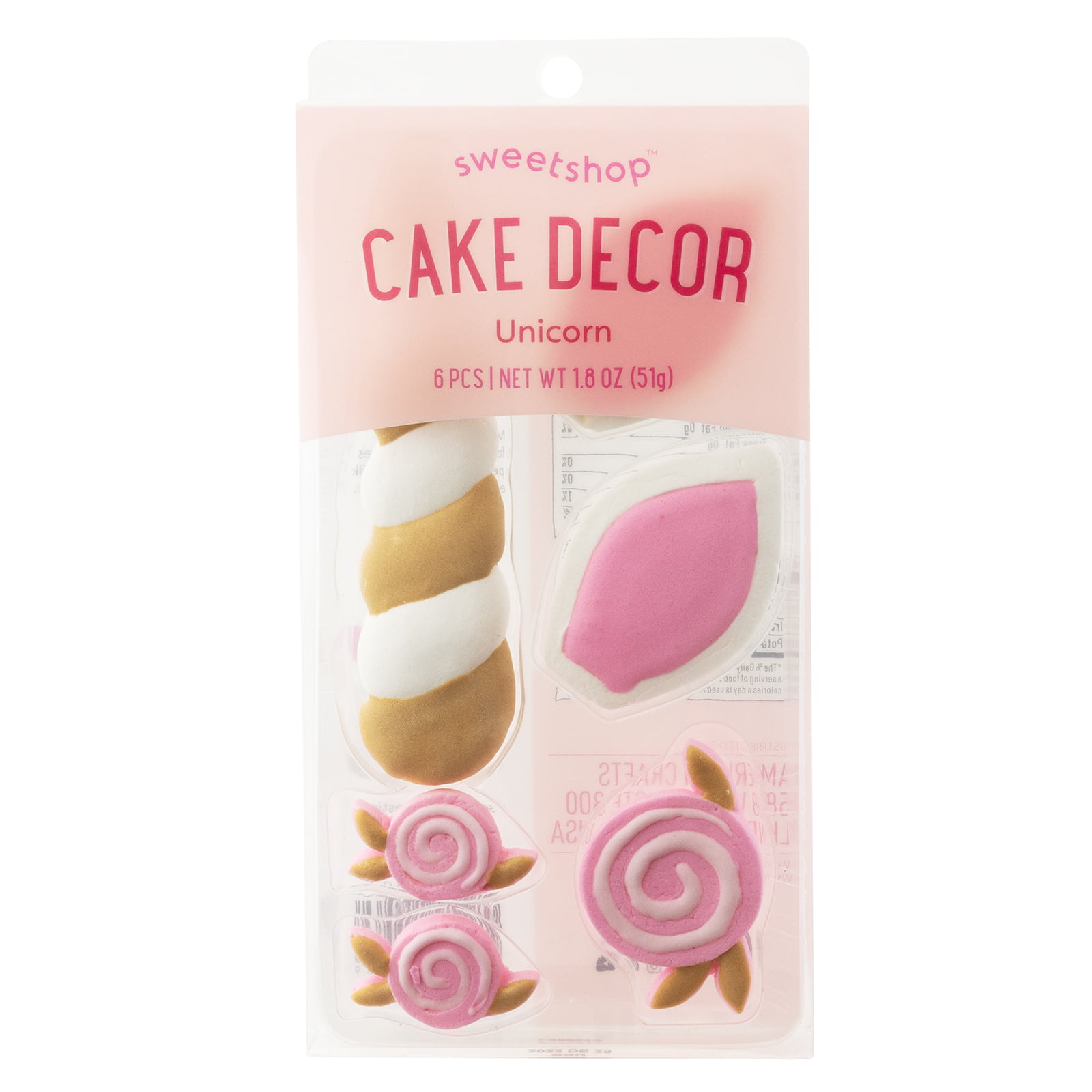 Sweetshop Multicolor Unicorn Cake Decoration Kit, 6 Piece ...