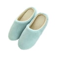 thumbnail image 1 of Sweetsmile Men Women Home Anti-Slip Soft Sole Shoes Cotton House Indoor Slippers Winter Warm Short Plush Slippers, 1 of 3