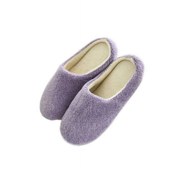 Sweetsmile Men Women Home Anti-Slip Soft Sole Shoes Cotton House Indoor Slippers Winter Warm Short Plush Slippers