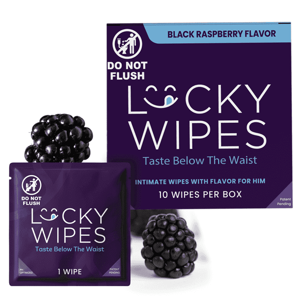 Sweetums Black Raspberry Flavored Wipes For Men